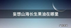 妄想山海长生果油在哪里 妄想山海长生果油怎么得
