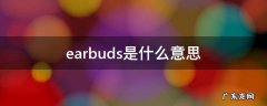 earbuds是什么意思 earbud的意思