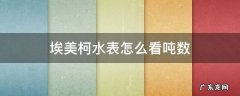 埃美柯水表怎么看吨数 埃美柯水表怎么读数
