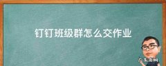 钉钉班级群作业在哪 钉钉班级群怎么交作业