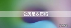 公历是农历吗 公历是农历吗还是阴历