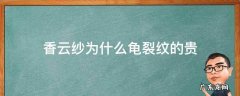 香云纱和龟裂纹香云纱有什么区别 香云纱为什么龟裂纹的贵