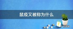 鼠疫又叫做 鼠疫又被称为什么
