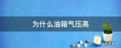 油箱气压高的原因 为什么油箱气压高