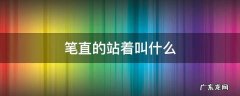 笔直的站着叫什么站着 笔直的站着叫什么