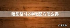 暗影格斗2神秘配方怎么得 暗影格斗2神秘配方灼热之光