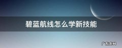 碧蓝航线人物技能怎么学 碧蓝航线怎么学新技能