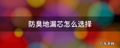 防臭地漏芯怎么选择 地漏防臭滤芯